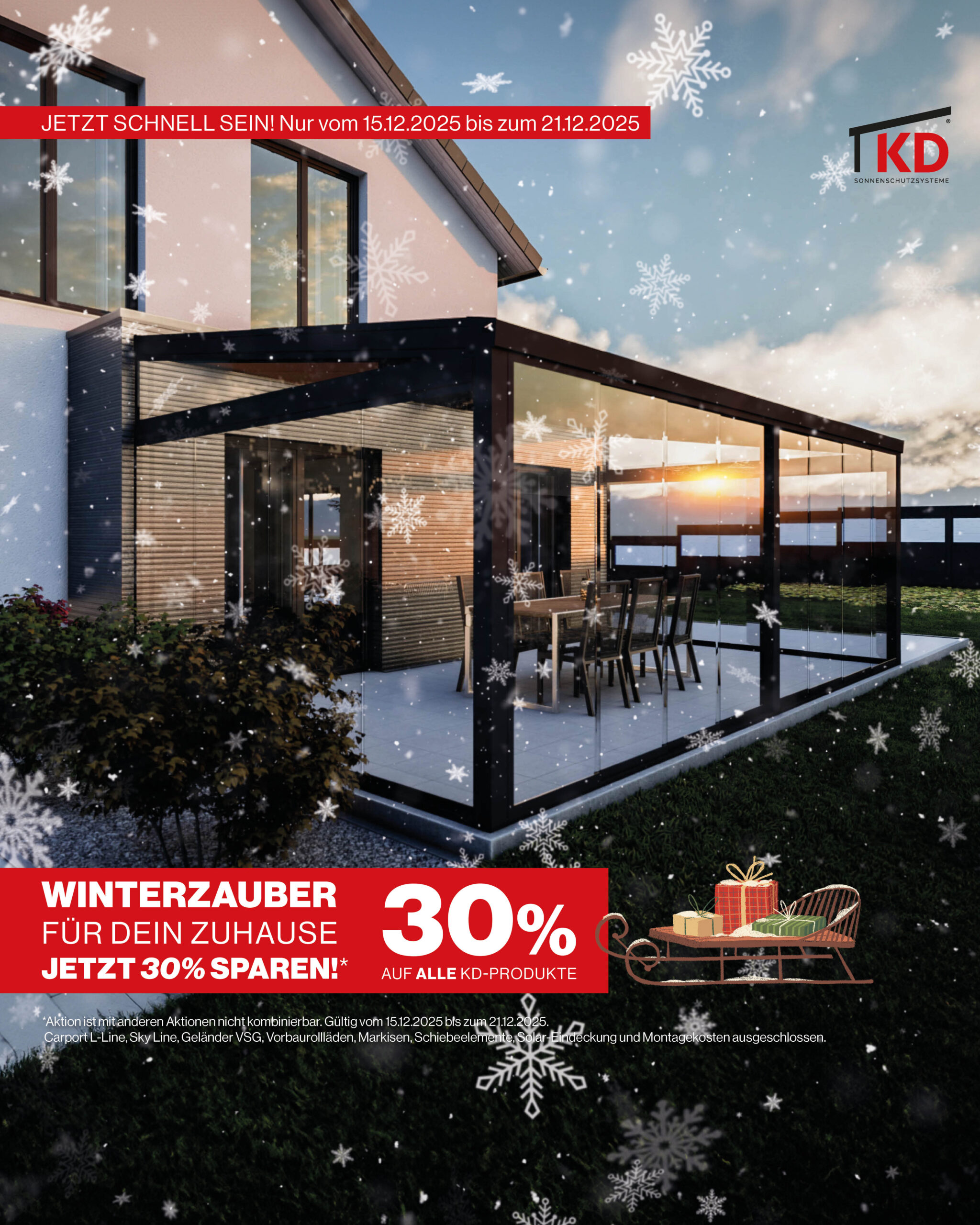 🎄 Jetzt 30 % Weihnachtsrabatt auf alle KD Produkte sichern! Gültig vom 15.12. bis 21.12.2025. Exklusive Aktion – schnell planen & sparen!
