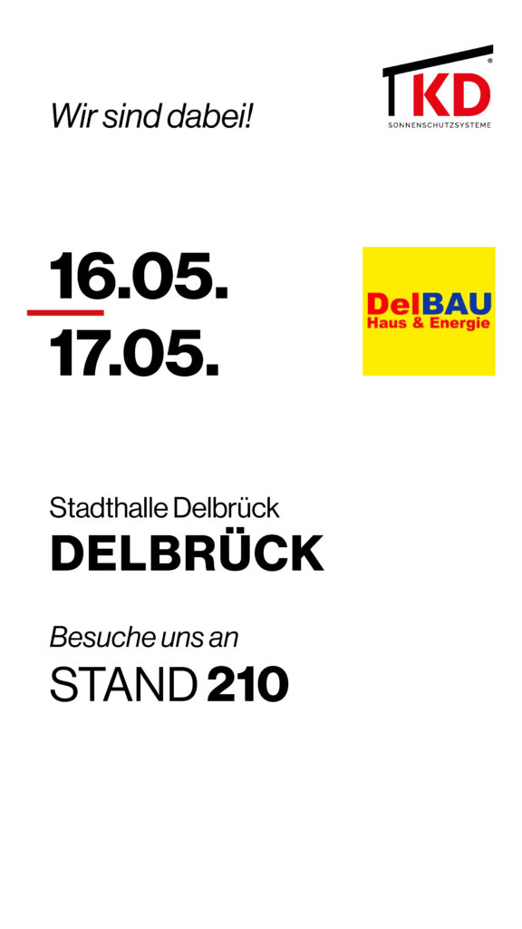 📍 DELBAU „Haus & Energie“ Besuchen Sie uns auf der Messe und entdecken Sie unsere Lösungen rund um Überdachungen und Sonnenschutz live vor Ort. 📌 Stand 210 Wir freuen uns auf Ihren Besuch und den persönlichen Austausch! #KDÜberdachung #Messe #DELBAU #HausUndEnergie #Überdachung #Sonnenschutz #Terrassenüberdachung #Hausbau #Beratung