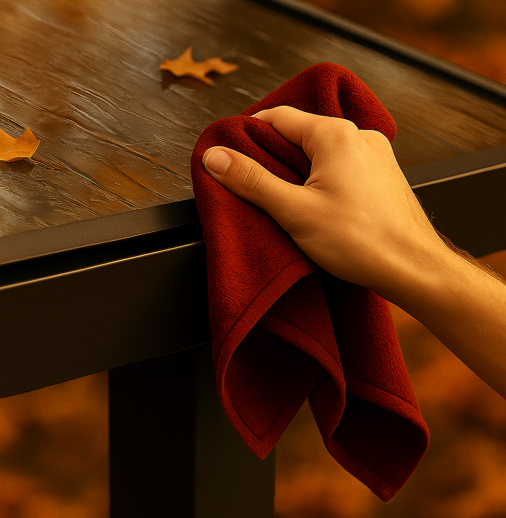 Terrassenüberdachungs pflege: So reinigen und schützen Sie Ihr Terrassendach richtig – mit Tipps für Frühling, Sommer, Herbst und Winter.