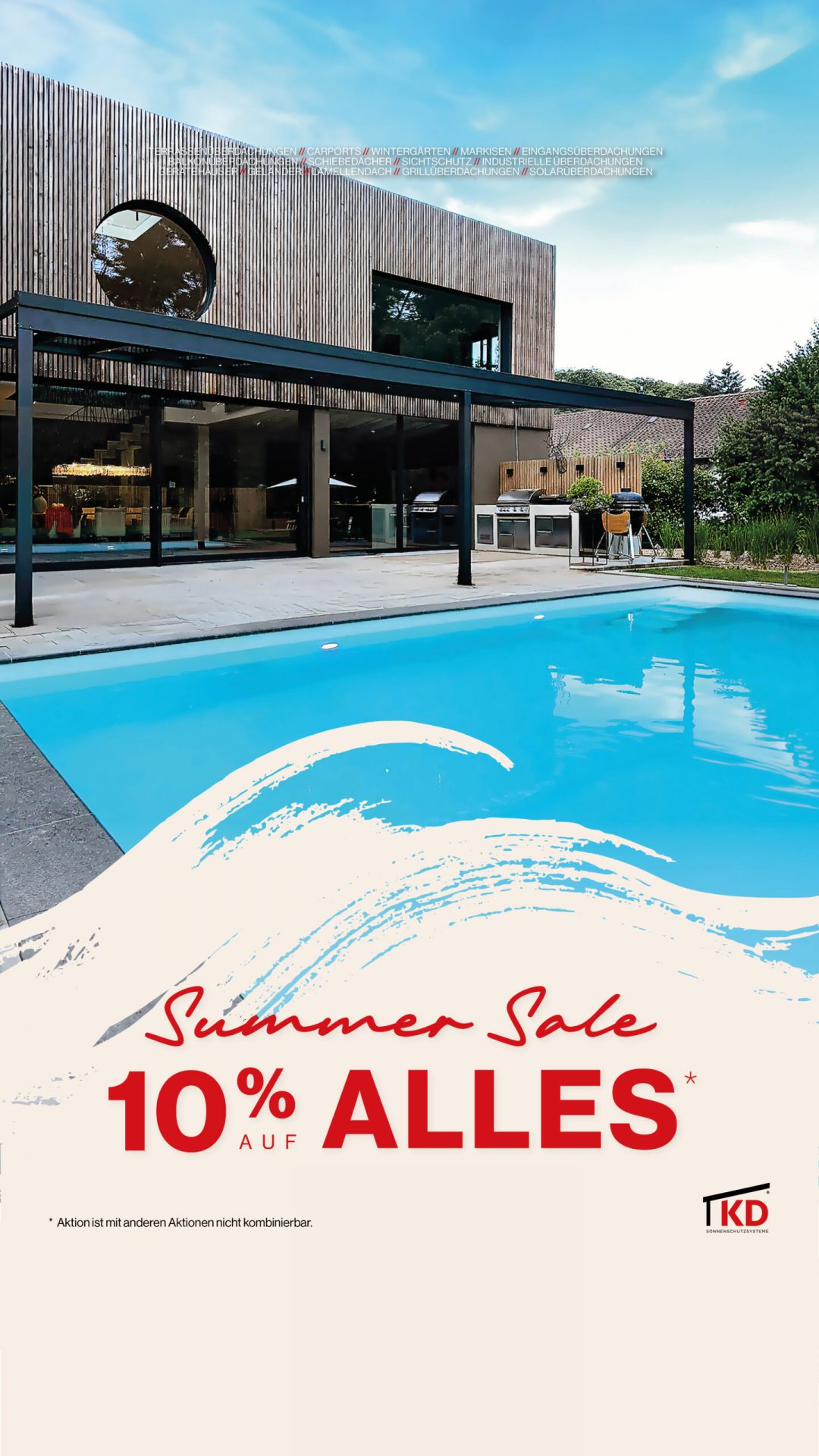 250424_KDU_10_Juni_Aktion_1080x1920px Sichern Sie sich 10 % Rabatt auf alles – ganz egal ob Terrassenüberdachung, Carport, Sichtschutz, Zubehör oder mehr.